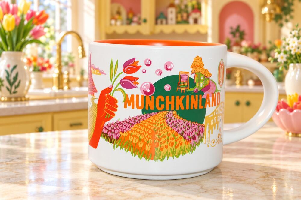 Starbucks Wicked Munchkinland Mug 2024 Universal Studios Discovery EUC NO BOX